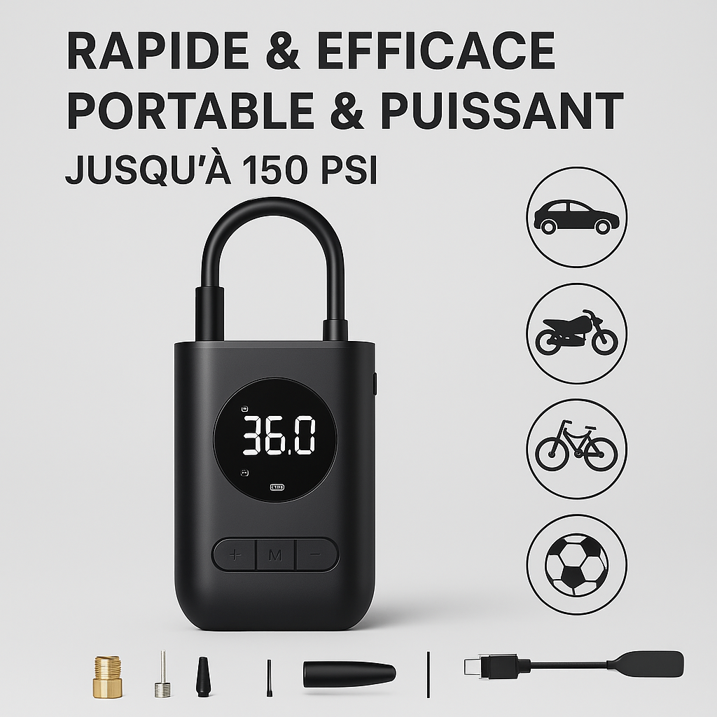 Compresseur d’Air Portatif – Ultra efficace