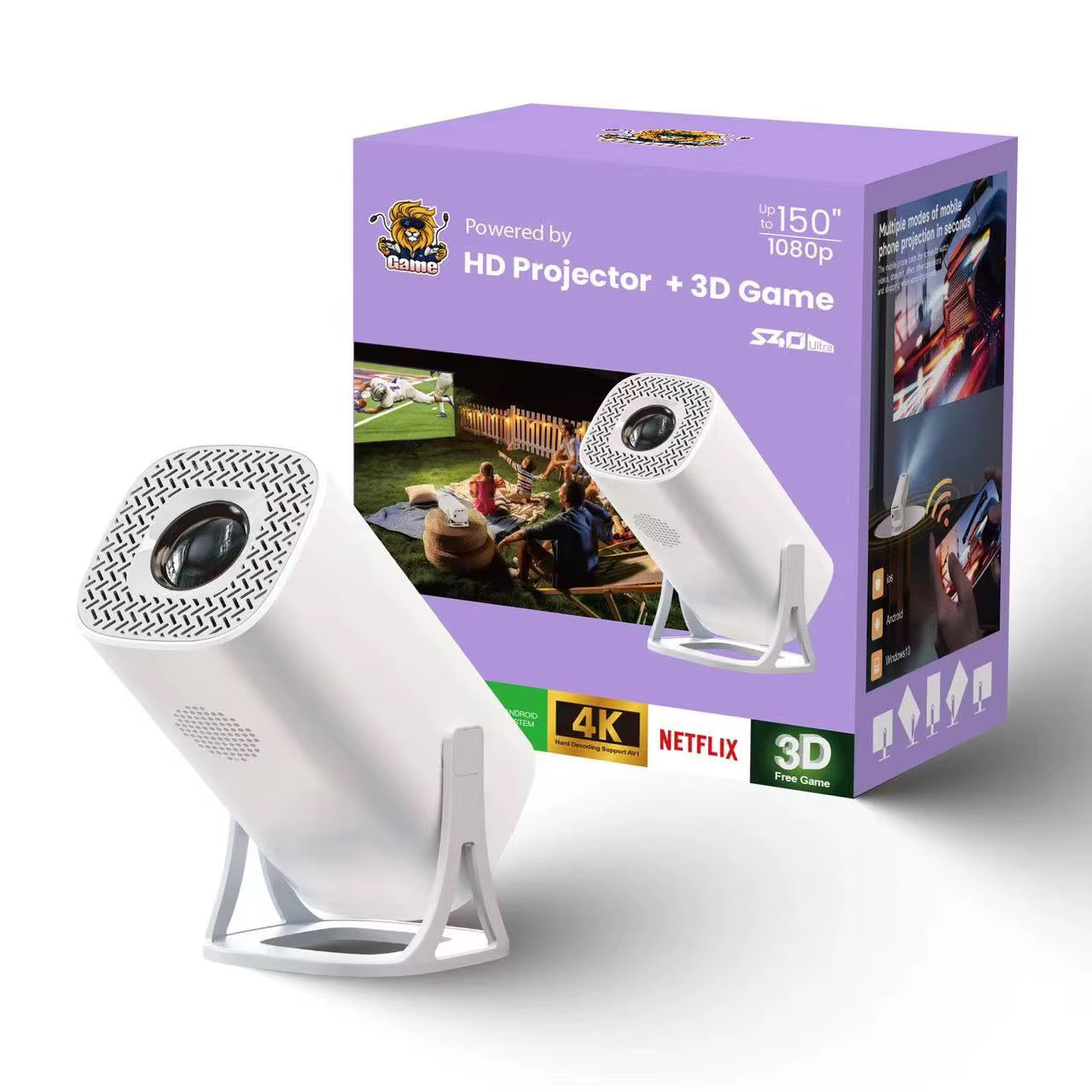 Projecteur + Game avec +20.000 jeux