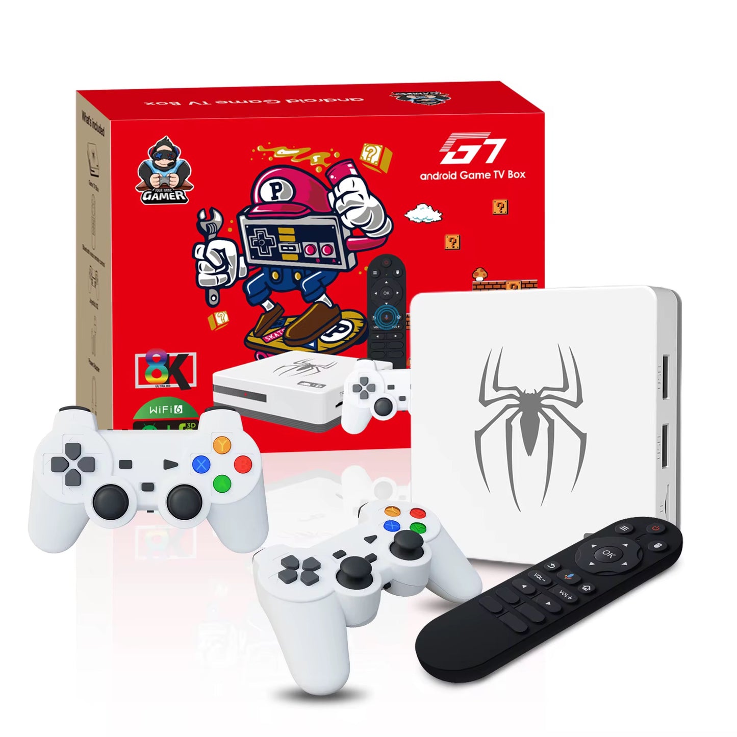 Box android Tv avec +15 000 jeux