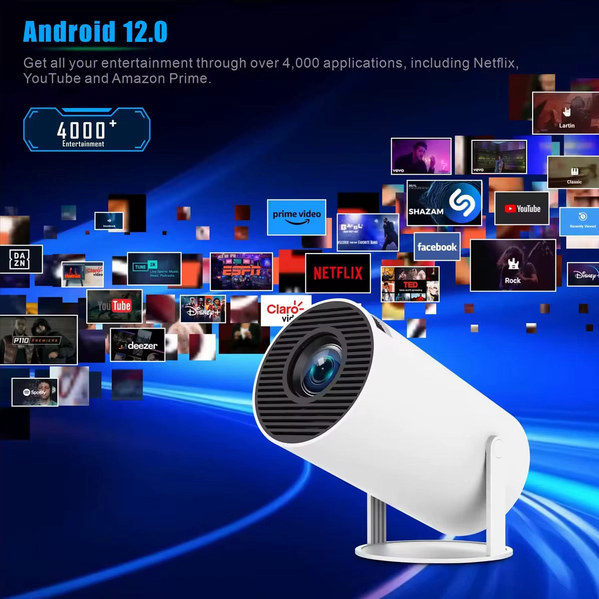 Projecteur + Game avec +20.000 jeux