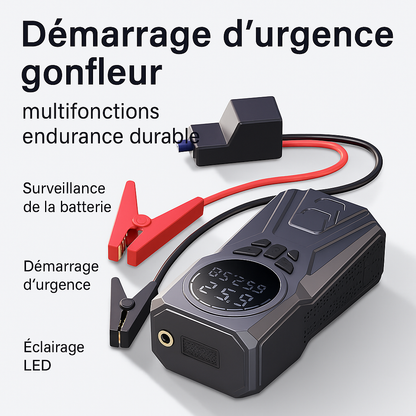 Appareil Multifonction d’Urgence | Démarreur & Gonfleur