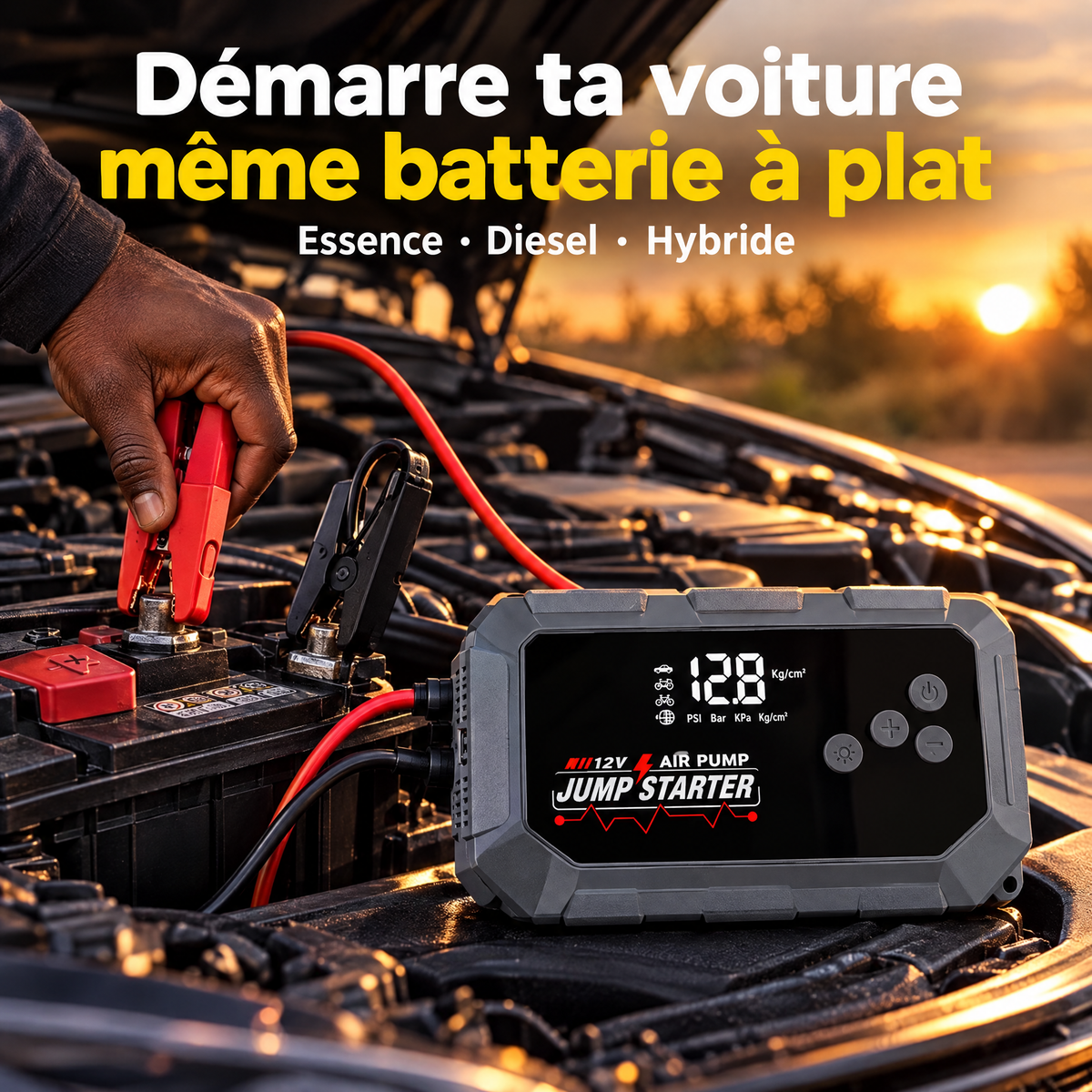 Démarre ta voiture même batterie à plat